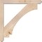 Ekena Millwork Imperial Craftsman Smooth Bracket w/ Offset Brace, Douglas Fir, 5 1/2"W x 42"D x 42"H BKT0604X42X42IMP04SDF - alternate 2